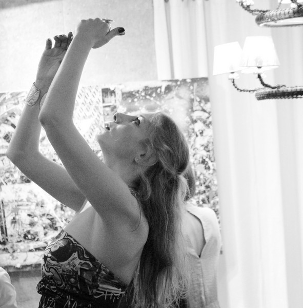 Suzi in Beirut at Vick Vanlian Showroom